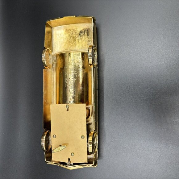 Vintage Nissan President Gold Car Cigarette Case Ashtray‎ Music Box Rare - Picture 9 of 10